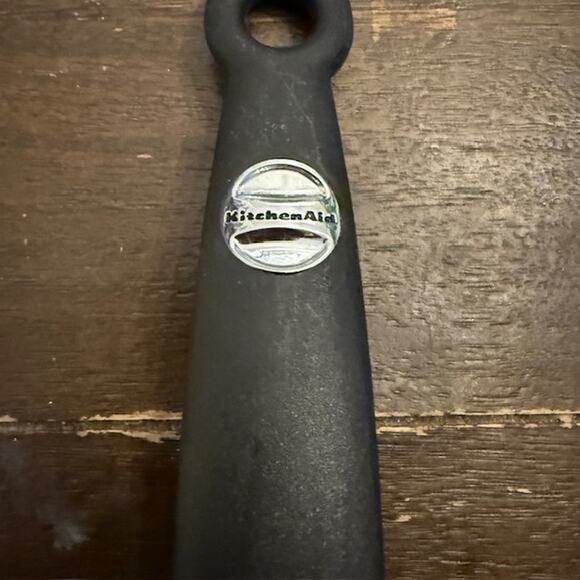 KitchenAid Slotted Spoon Silicone Black - Picture 2 of 5